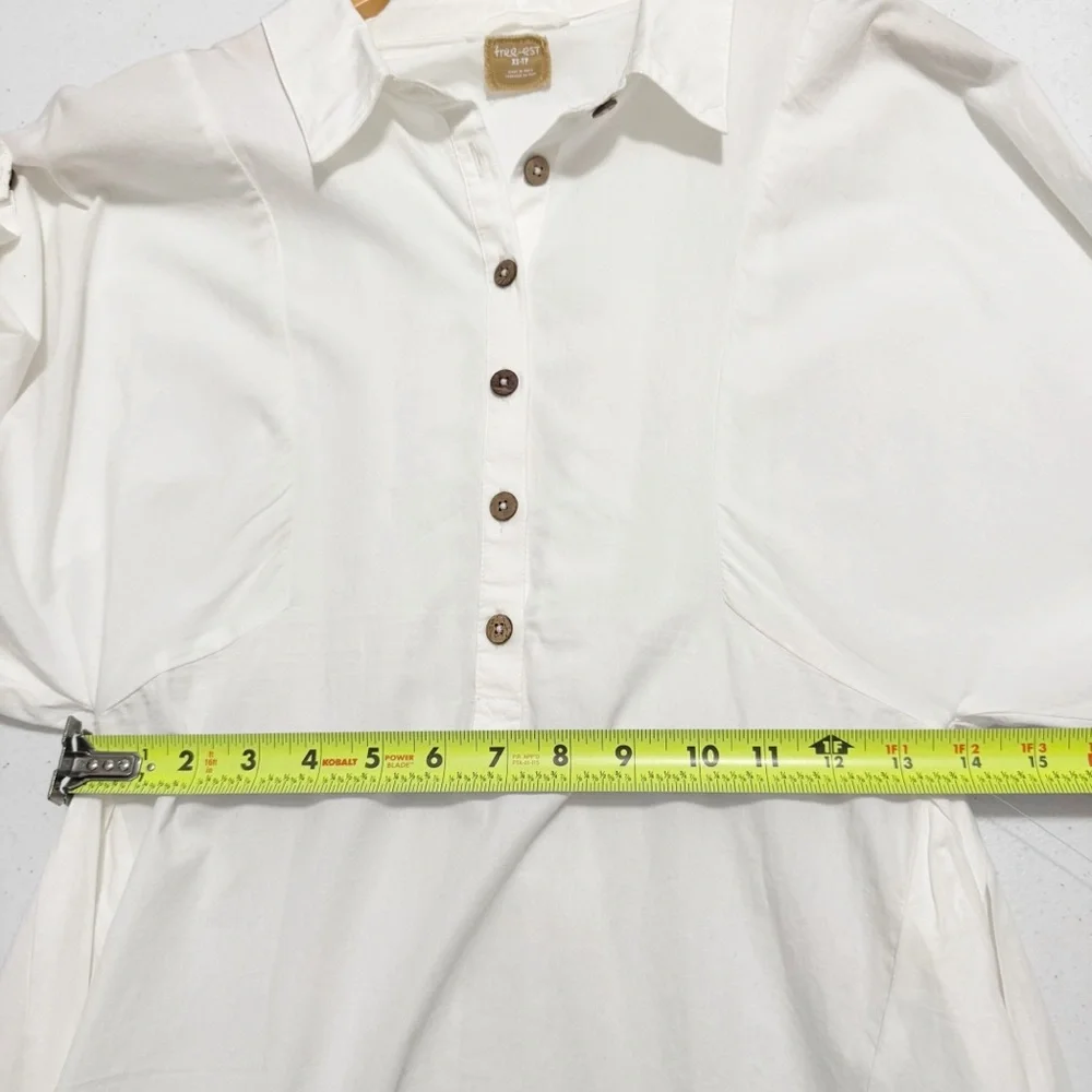 Free People Free-Est Rugby Mini Dress Ivory NWT XS